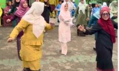 Hari Guru, Siswa Min Jambi Menari dan Berjoget Bersama Para Guru di Halaman Sekolah