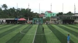 Salah Satu Pertandingan yang dilakukan Jambi School Football League