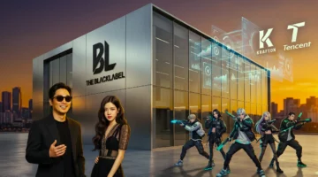 Tencent dan Krafton Suntik Rp1,4 Triliun ke The Black Label, Siap Dominasi Pasar Hiburan Global (Foto: Ai)