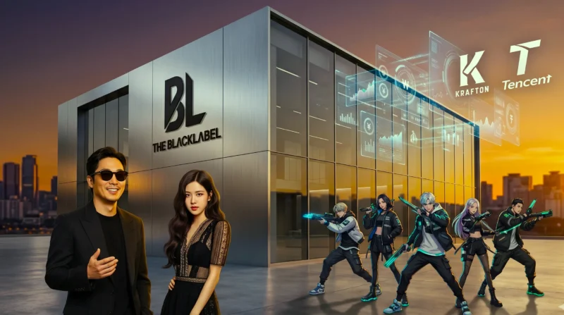 Tencent dan Krafton Suntik Rp1,4 Triliun ke The Black Label, Siap Dominasi Pasar Hiburan Global (Foto: Ai)