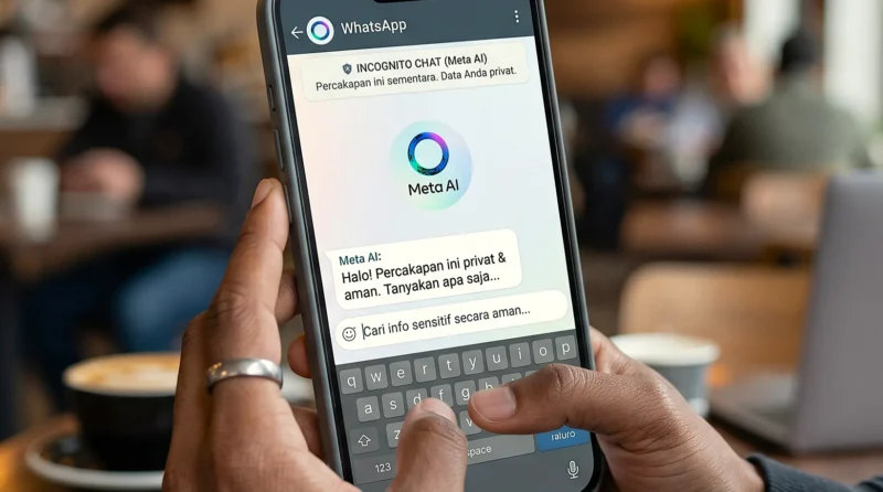Ilustrasi Meta Siapkan Fitur Incognito Chat (Foto: Ai)