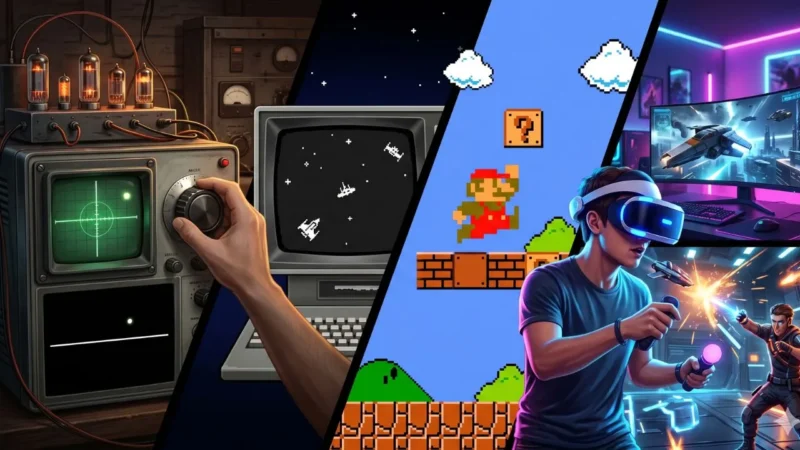 Sejarah Game Pertama di Dunia, Dari Simulasi Rudal Hingga Era Esports (Foto: AI)