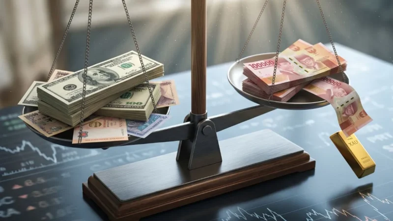 Rupiah Melemah ke Rp17.856 per Dolar AS, Pasar Komoditas Emas Ikut Anjlok (Foto: Ai)