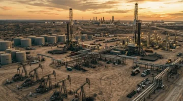 Ilustrasi. Harga Minyak Brent Anjlok 5% ke USD 94 per Barel (Foto: Ai)