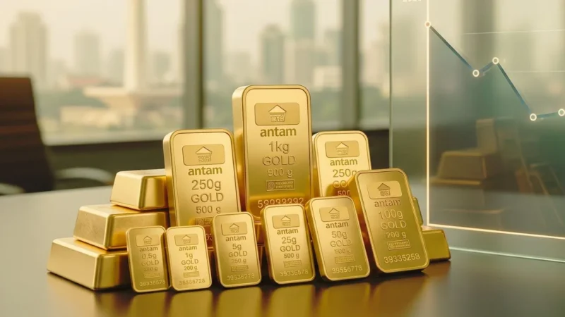 Harga Emas Antam 8 Mei 2026 Turun, Waktunya Cicil Investasi?