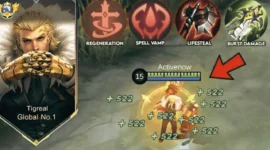 Build Tigreal Damage Tersakit, Transformasi Tank Jadi Fighter Mematikan