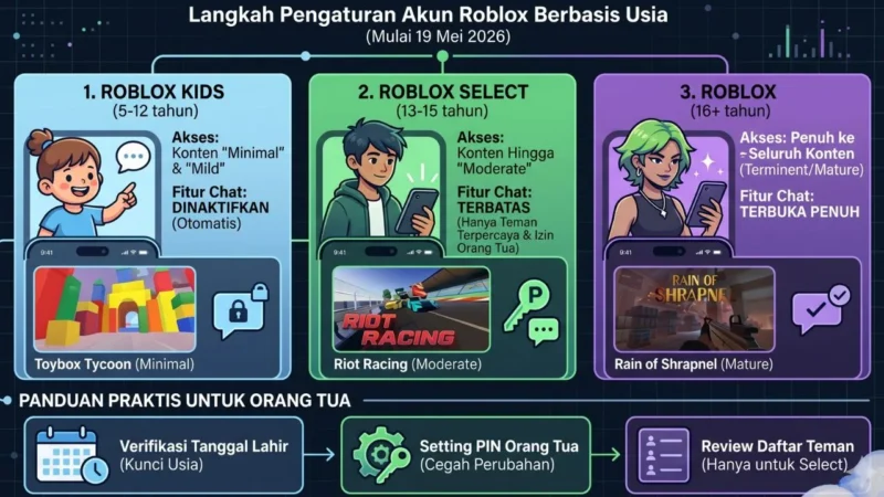 Roblox Indonesia Batasi Akses Pengguna di Bawah 16 Tahun 
