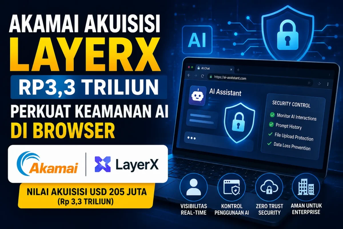 Ilustrasi. Akamai Akuisisi LayerX Rp3,3 Triliun untuk Perkuat Keamanan AI (Foto: Ai)
