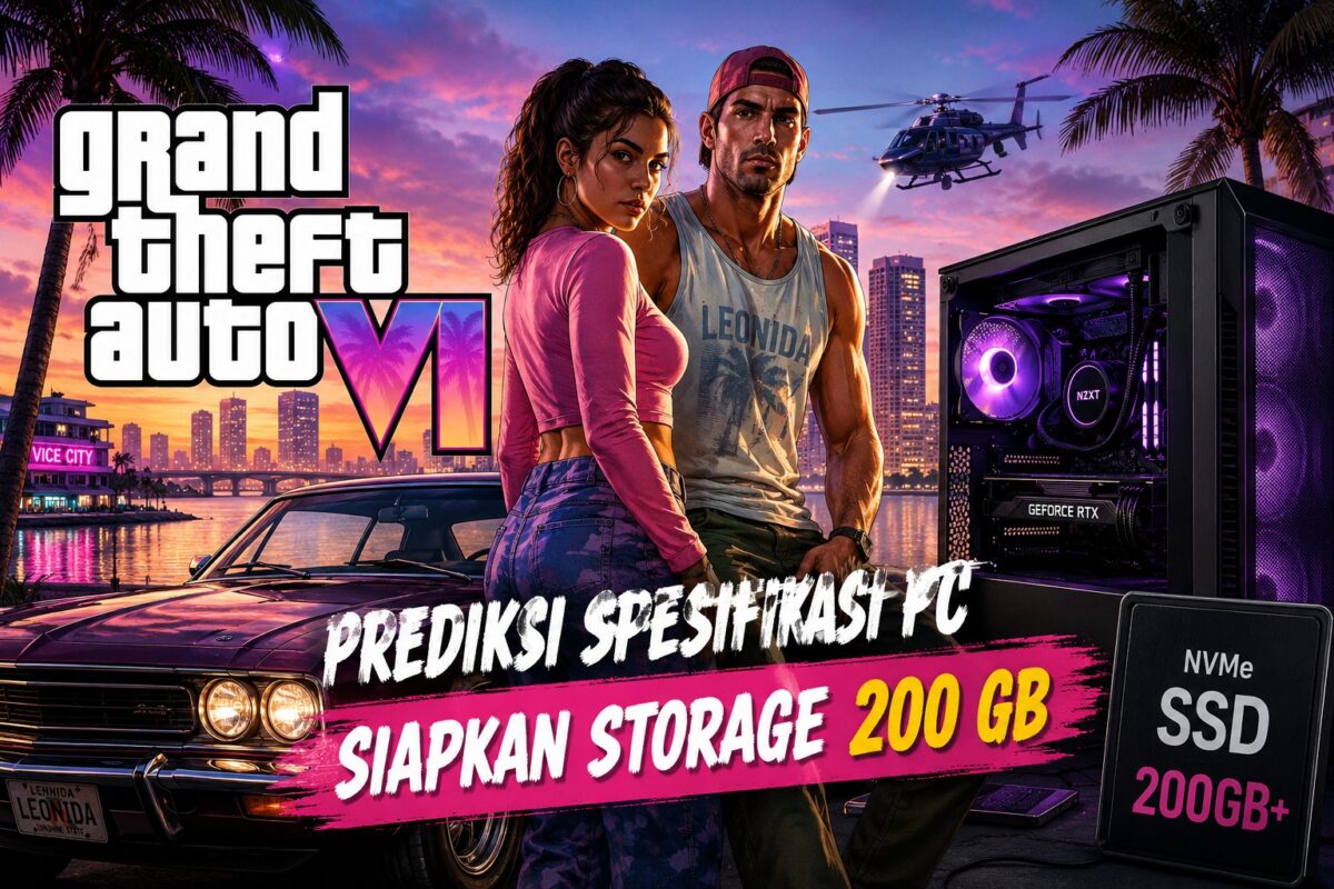 Prediksi Spesifikasi PC GTA VI, Siapkan Storage 200 GB (Foto: Ai))