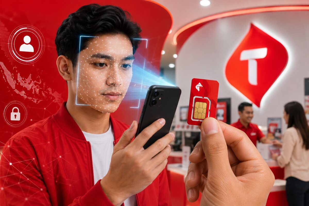 Cara Registrasi Biometrik Telkomsel untuk Kartu Prabayar (Foto: Ai)