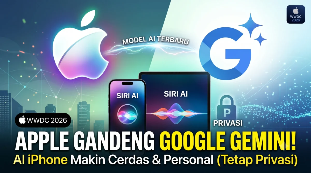 Apple Gandeng Google Gemini Perkuat AI di iPhone Baru (Foto: Ai)