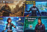 Perbedaan Free Fire Reguler, MAX, Beta, dan Advance Server (Foto: Ai)