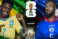 Link Streaming Brasil vs Haiti Piala Dunia 2026 dan Line Up (Foto: khelnow.com/kaltengpos.jawapos)