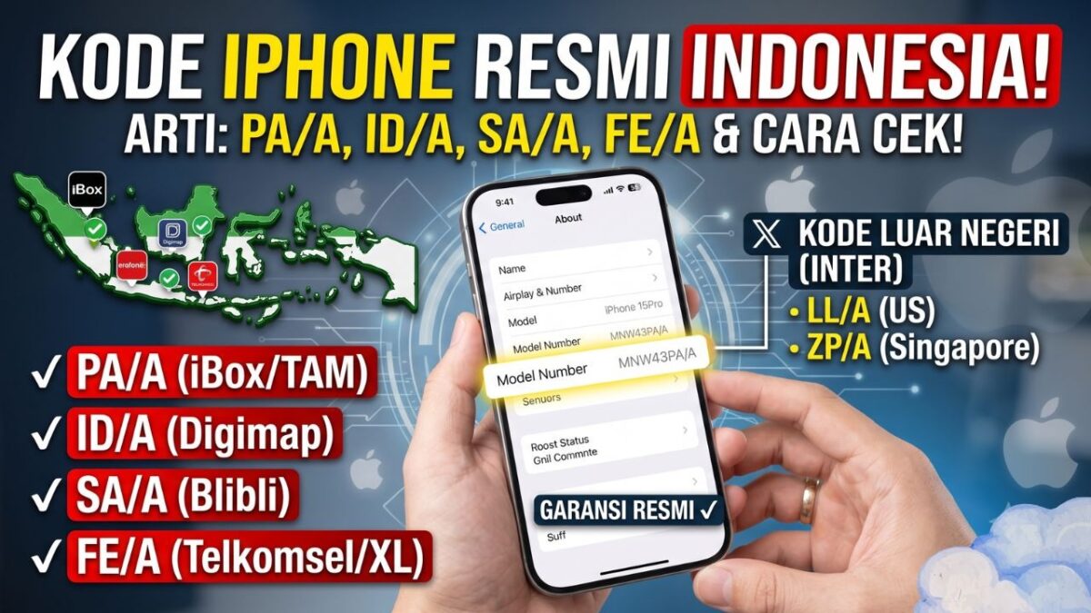 Arti Kode iPhone Resmi Indonesia PA/A, ID/A, SA/A, FE/A (Foto: Ai)