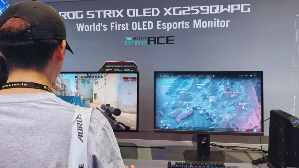 Asus Rilis Monitor OLED 540Hz ROG Strix Ace di Computex 2026 (Foto: MEDCOM/Mohammad Mamduh)