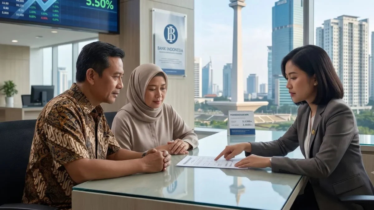 Ilustrasi. Suku Bunga BI Naik 5,50 Persen, Bagaimana Nasib Investasi Properti? (Foto: Ai)