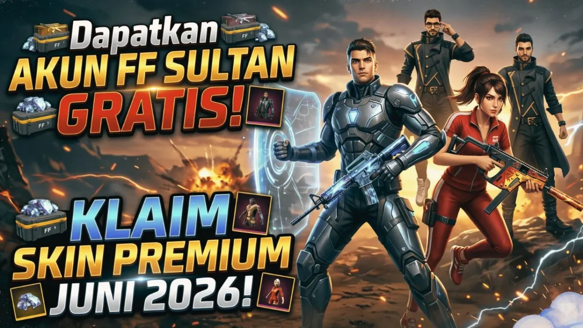 Daftar Akun FF Sultan Gratis Juni 2026, Klaim Skin Premium