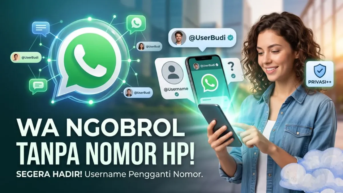 WhatsApp Siapkan Fitur Username untuk Jaga Privasi Nomor HP (Foto: Ai)