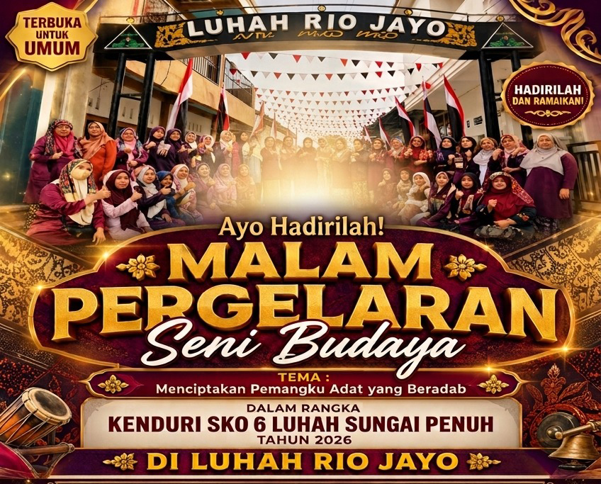 Luhah Rio Jayo Gelar Malam Pagelaran Seni Budaya, Malam Ini 