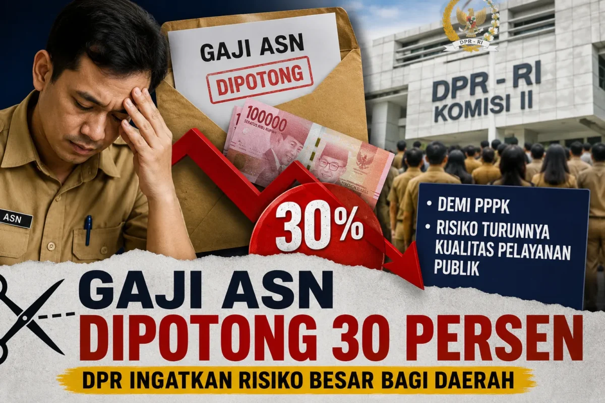 Ilustrasi. Potongan Gaji ASN Demi Selamatkan PPPK, DPR Ingatkan Risiko Besar bagi Daerah (Foto: ChatGPT)