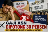 Ilustrasi. Potongan Gaji ASN Demi Selamatkan PPPK, DPR Ingatkan Risiko Besar bagi Daerah (Foto: ChatGPT)