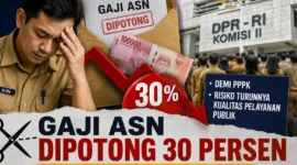 Ilustrasi. Potongan Gaji ASN Demi Selamatkan PPPK, DPR Ingatkan Risiko Besar bagi Daerah (Foto: ChatGPT)