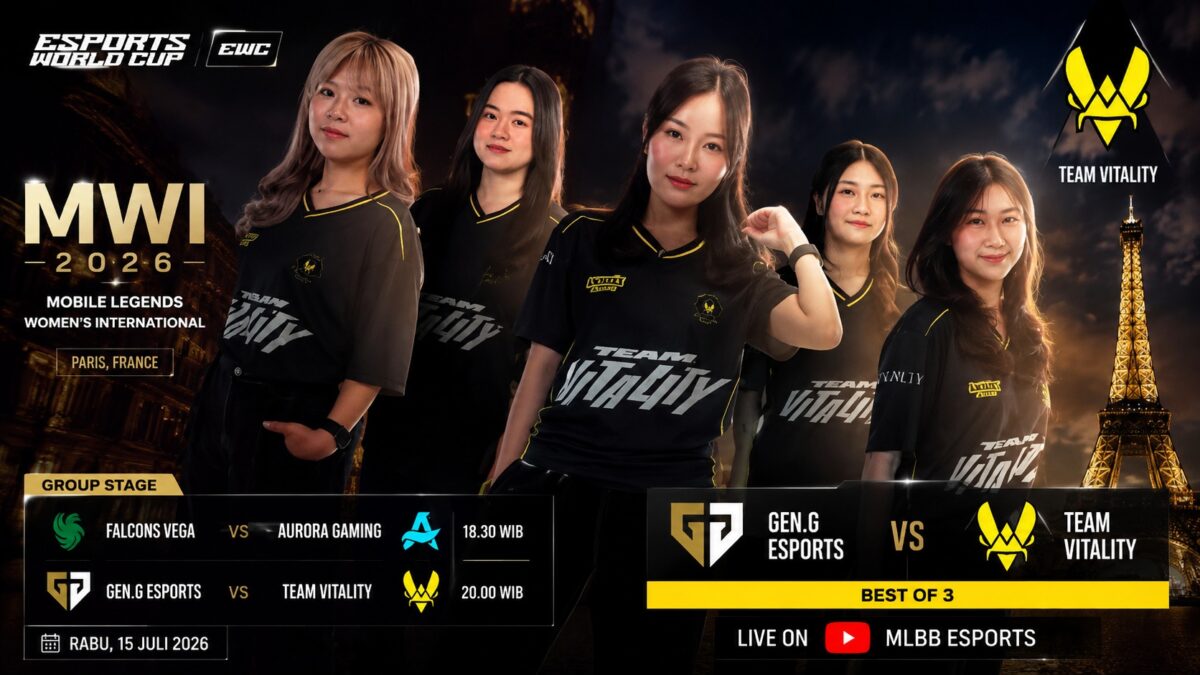 Jadwal MWI 2026 Hari Ini, Team Vitality Tantang Gen.G (Foto: MLBB Esports/ChatGPT)