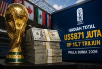 FIFA Pecahkan Rekor Hadiah Piala Dunia 2026, Juara Raih Rp918 Miliar (Foto: Ai)
