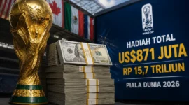 FIFA Pecahkan Rekor Hadiah Piala Dunia 2026, Juara Raih Rp918 Miliar (Foto: Ai)