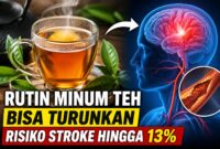 Manfaat Minum Teh Rutin Bantu Turunkan Risiko Stroke (Foto: ChatGPT)