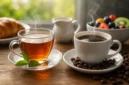 Teh vs Kopi, Mana Pilihan Terbaik untuk Sarapan? (Foto: ChatGPT)