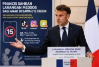 Prancis Tutup Akses Media Sosial untuk Anak di Bawah 15 Tahun, Ini Dampaknya (Foto: Ludovic Marin/AFP/kumparan/ChatGPT)