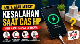 Masih Cas HP Seperti Ini? Kebiasaan yang Dianggap Benar Ternyata Keliru (Foto: ChatGPT)
