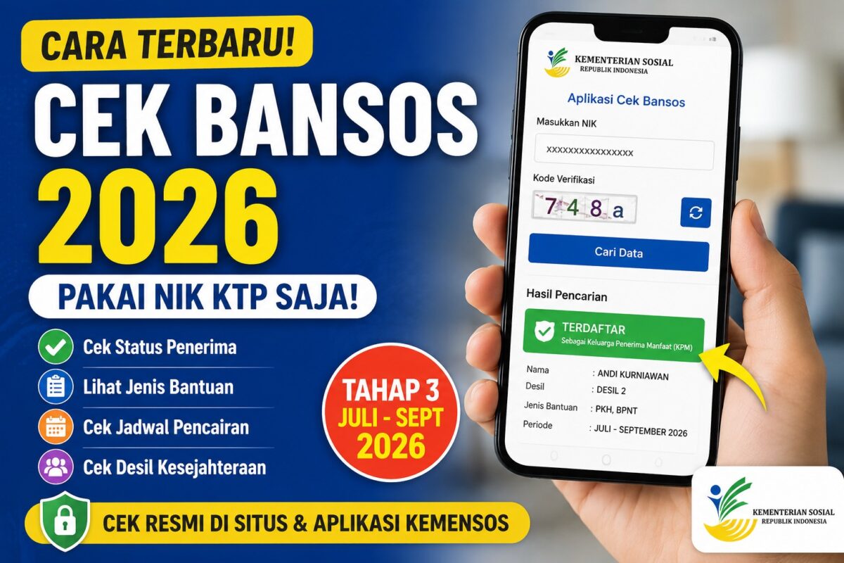 Status Penerima Bansos Tahap 3 Sudah Bisa Dicek, Cukup Masukkan NIK KTP (Foto: ChatGPT)