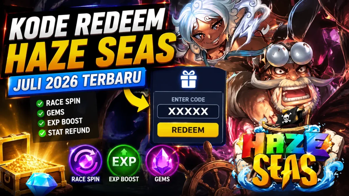 Klaim Kode Redeem Haze Seas Juli 2026 Sebelum Kedaluwarsa (Foto: ChatGPT)
