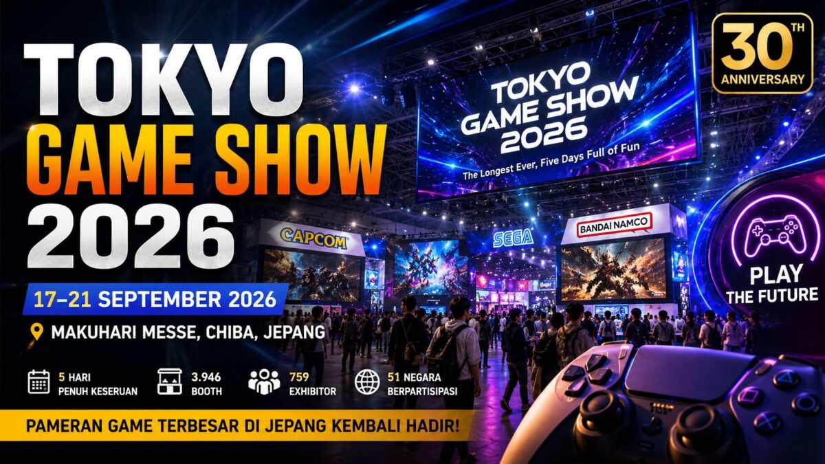 Tokyo Game Show 2026 Pecahkan Rekor, Hampir 4.000 Booth Siap Sambut Pengunjung Dunia (Foto: ChatGPT)