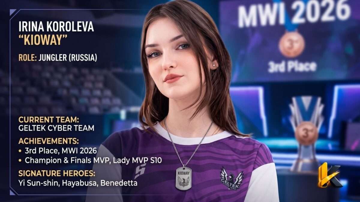 Gempar di MWI 2026, Siapa Sosok Kioway MLBB Asal Rusia Ini? (Foto: duniagames/ Ai)