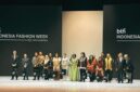 Ulos Jadi Sorotan Indonesia Fashion Week 2026, Tradisi Batak Tampil Modern (Foto: aulia putriningtias/medcom)