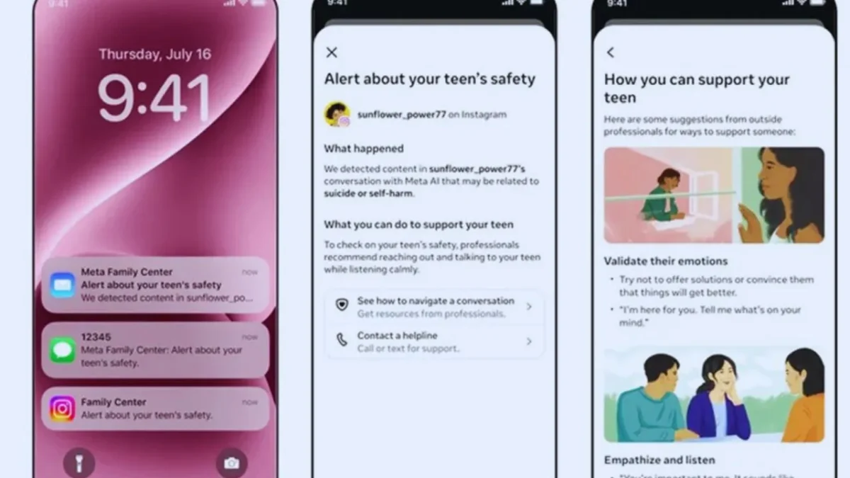 Fitur Keamanan Meta AI Kirim Peringatan Self-Harm ke Orang Tua (Foto: edcom)