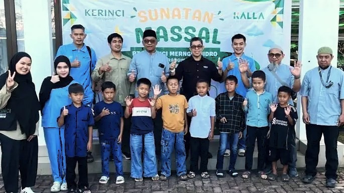 Wujud Kepedulian, PT Kerinci Merangin Hidro Gelar Khitan Massal Gratis untuk Anak-Anak di Batang Merangin
