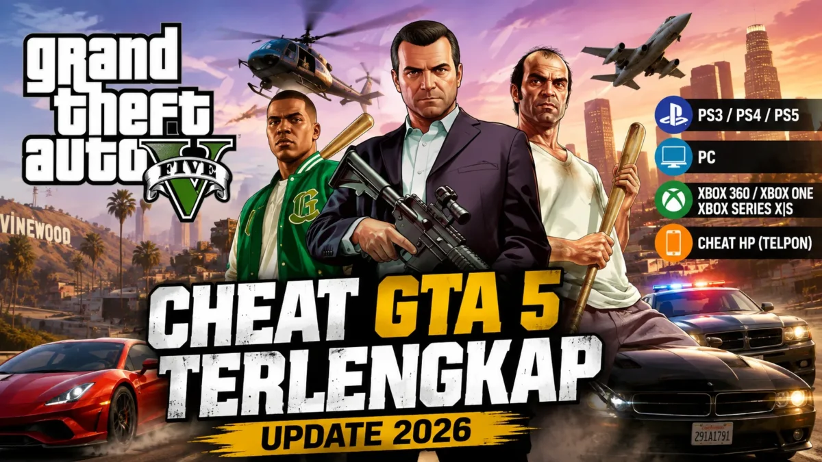 Ini Kumpulan Kode Cheat GTA 5 Terlengkap All Platform (Foto: Ai))