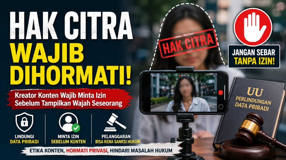 Wajah Seseorang Tak Boleh Dipakai Sembarangan untuk Konten (Foto: Ai)