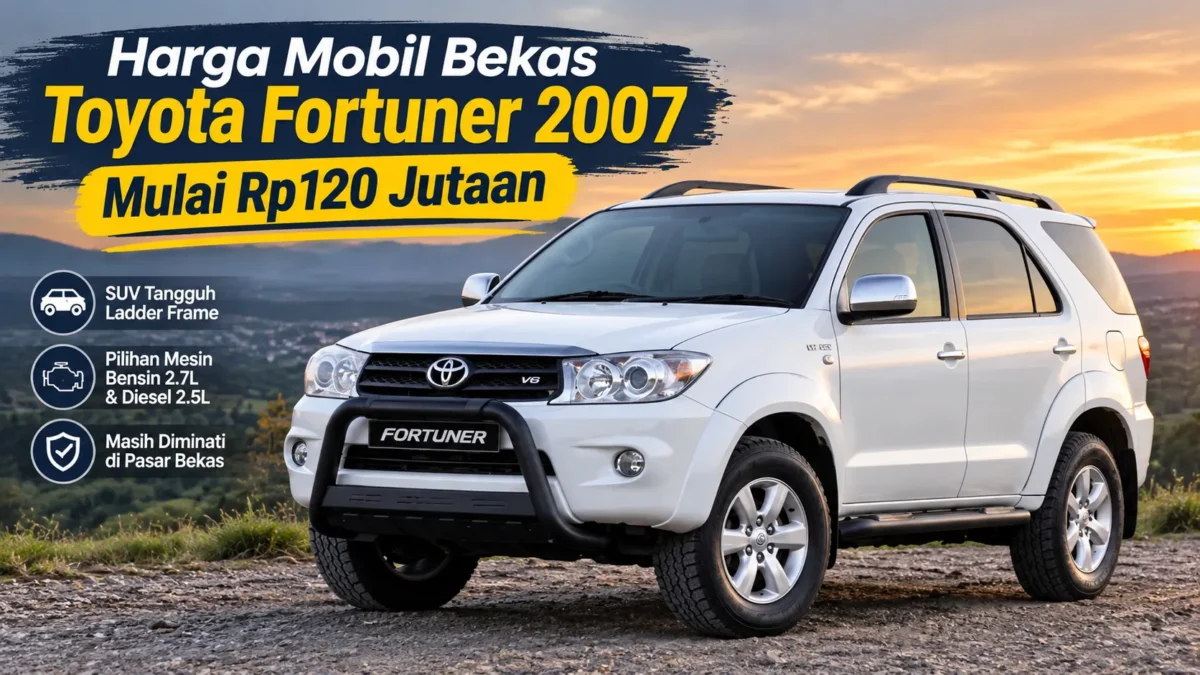 Toyota Fortuner 2007 Masih Diminati, Harganya Mulai Rp120 Jutaan (Foto: medcom/Ai)