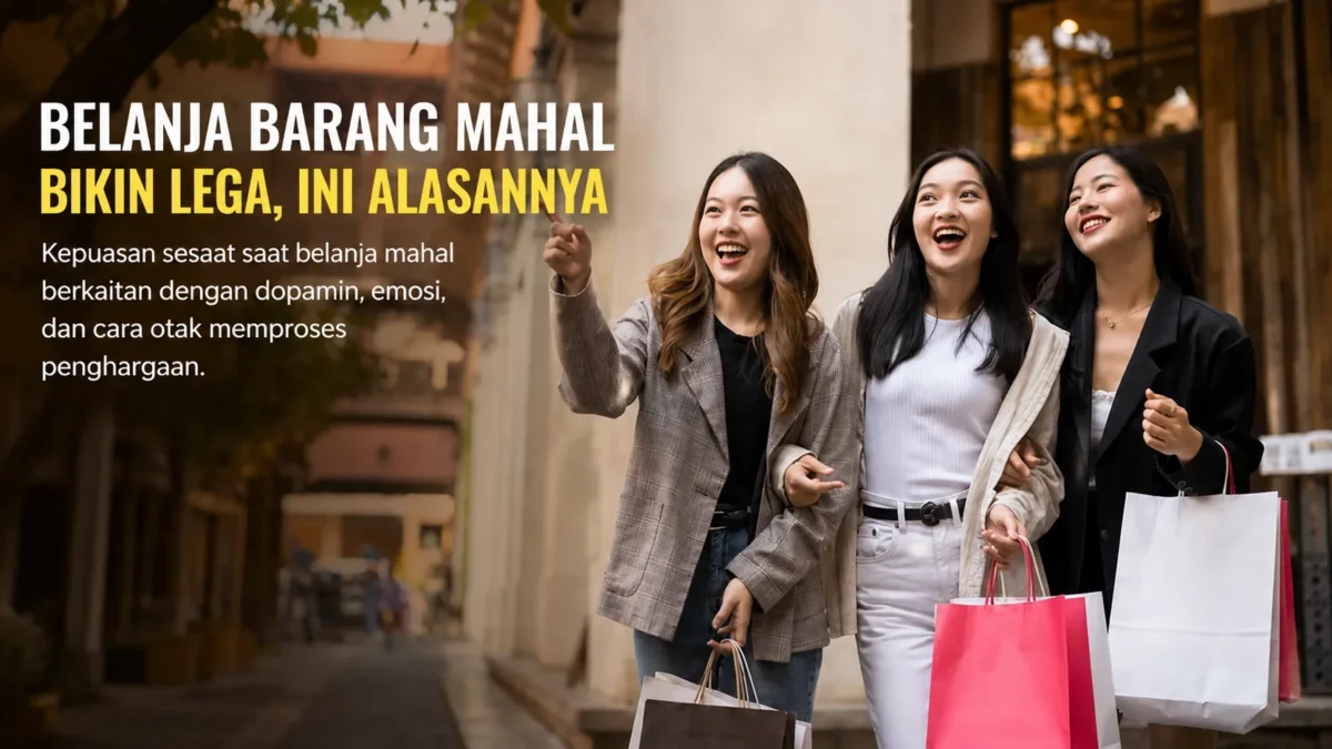 Belanja Barang Mahal Bikin Lega, Ini Alasannya (Foto:  Shutterstock/BongkarnGraphic/kompas/Ai)