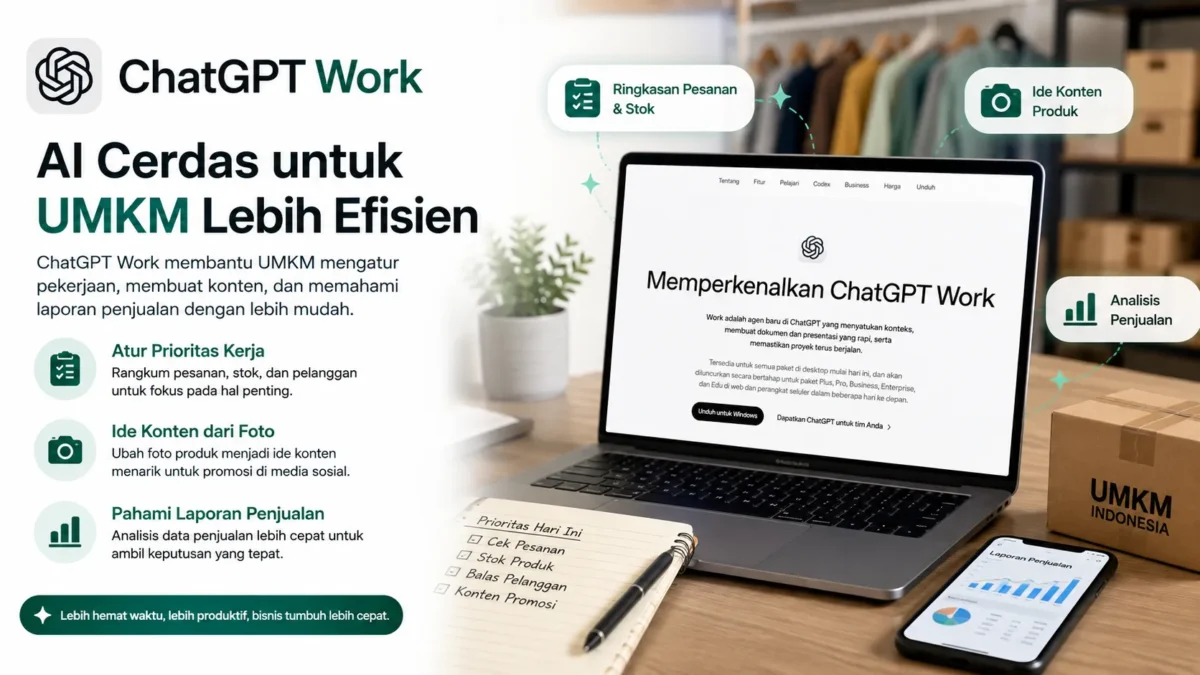 ChatGPT Work Bantu UMKM Kerja Lebih Efisien (Foto: ChatGPT )