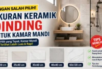 Ukuran Keramik Dinding Kamar Mandi yang Tepat (Foto: ChatGPT)