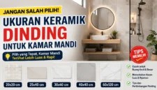 Ukuran Keramik Dinding Kamar Mandi yang Tepat (Foto: ChatGPT)