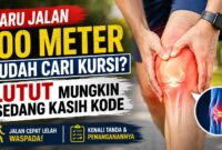 Baru Jalan 100 Meter Sudah Ingin Duduk? Kenali Sinyal Lutut (Foto: ChatGPT)