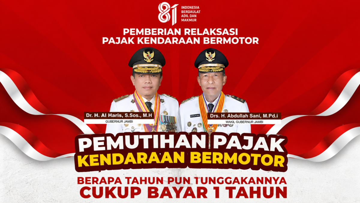 Pemutihan Pajak Kendaraan Jambi Dimulai, Tunggakan Bertahun-tahun Bisa Ringan (Foto: Ist)
