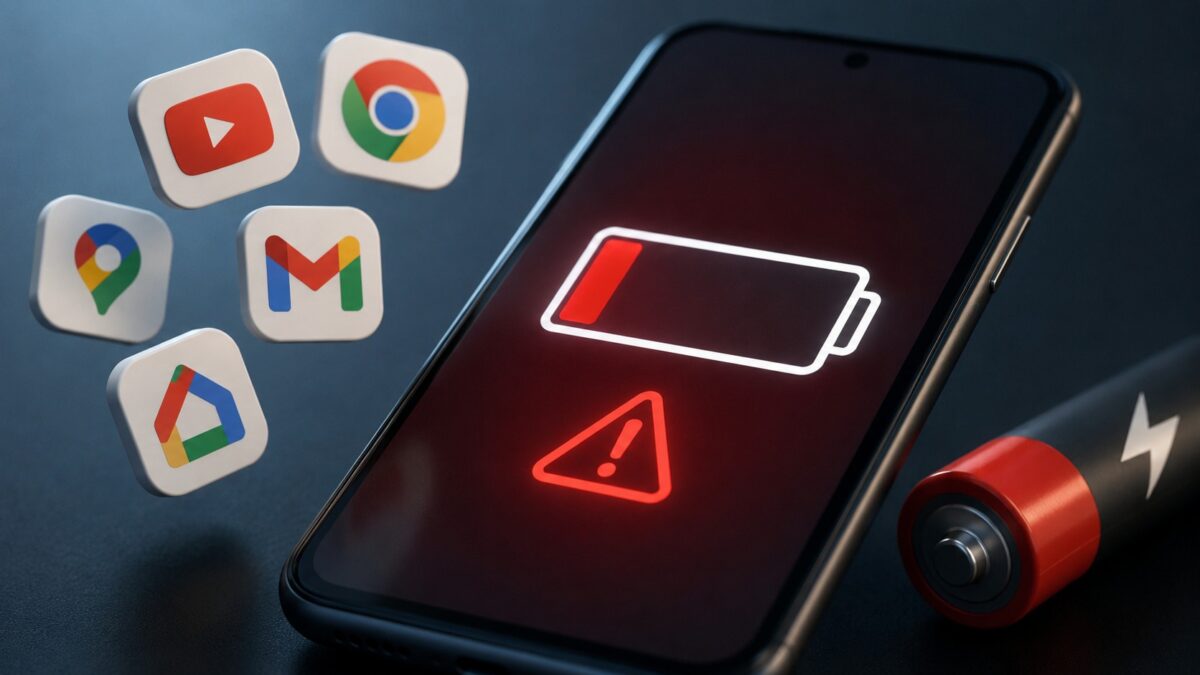 Aplikasi Google Menguras Baterai HP (Ilustrasi: Ai)